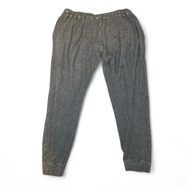 PE Nation Comfortcore Soft Grey Waffle Knit Cropped Jogger Sweatpants — MEDIUM - Image 4