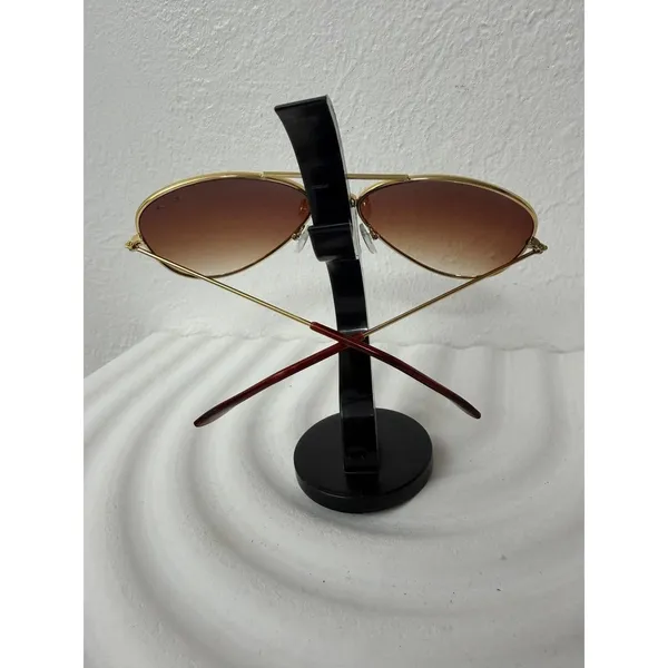 Oakley Aviator Sunglasses‎ Gold Frame Brown Gradient Lenses Unisex - Image 4