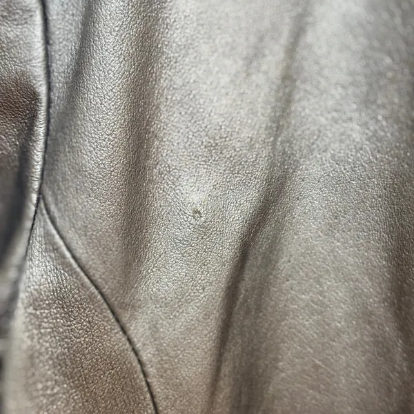 Terry Lewis Classic Luxuries Metallic Copper Gray Genuine Leather Jacket M - Image 6