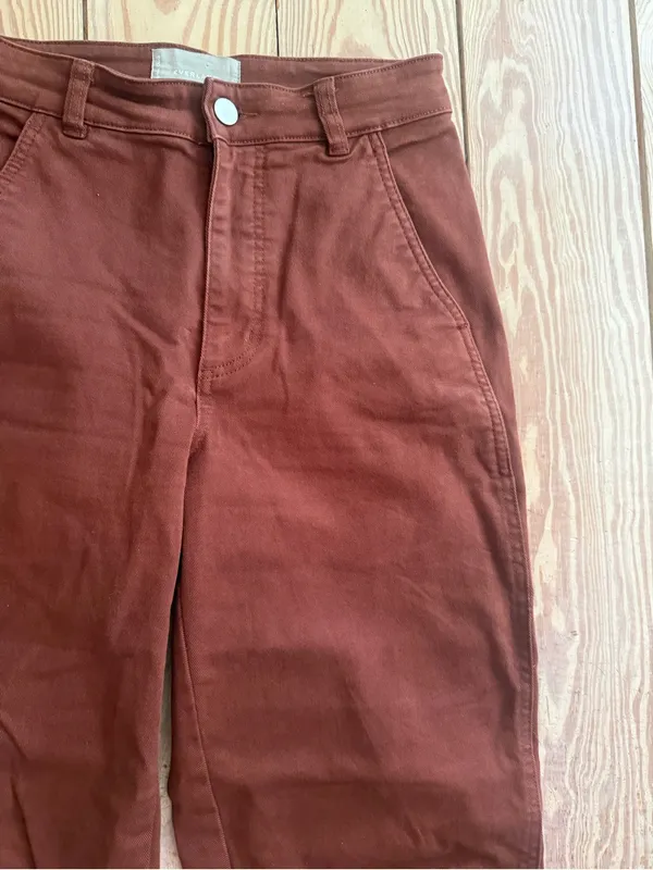 Everlane The Barrel Pant in Rust, Size 2 - Image 2