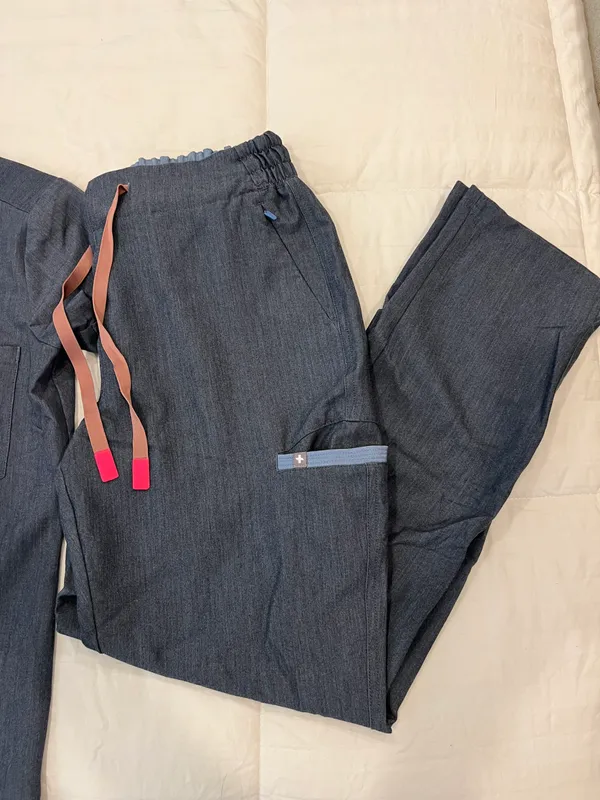 FIGS Denim Blue Scrubs - Image 2