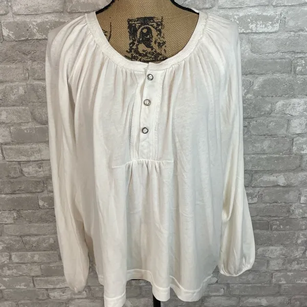 Free People We The Free Burnout Arcadia Henley Top - Image 2