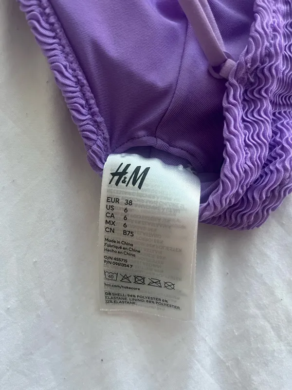 Purple H&M Bikini Top - Image 3