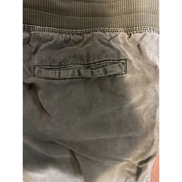 Aerie Olive Green Utility Joggers Ribbed‎ Waistband Drawstring Pants Small - Image 7