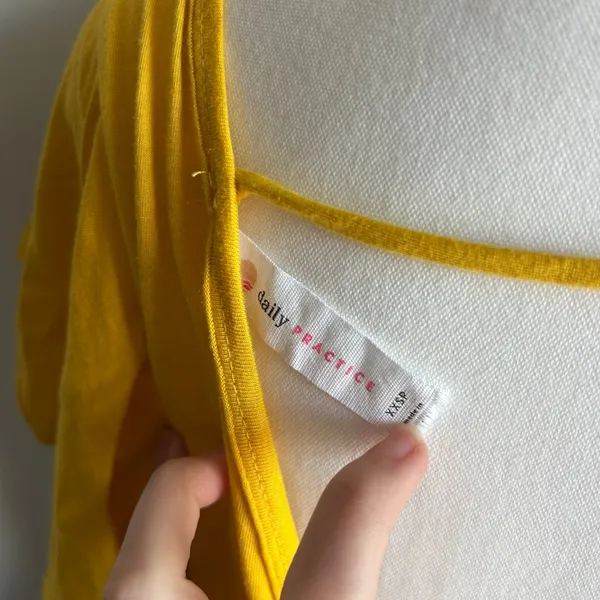 Daily Practice Anthropologie Yellow Boho Ruffle Layered Mini Dress Size XXSP - Image 7