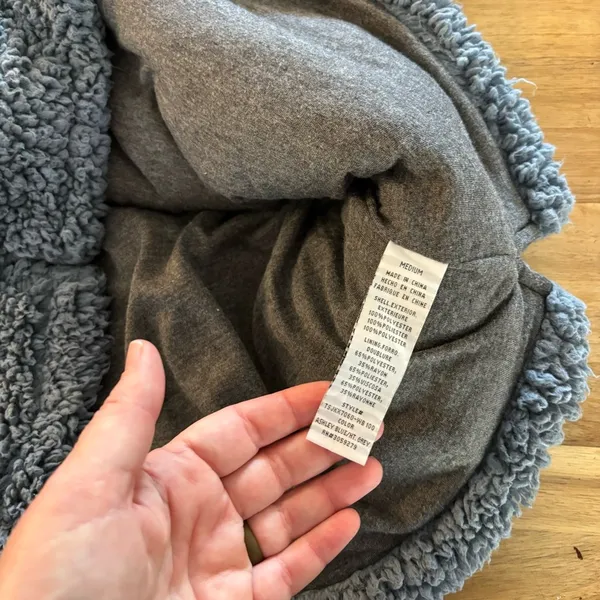 Thread & Supply Blue Daydream Sherpa Pullover Sweatshirt M - Image 8