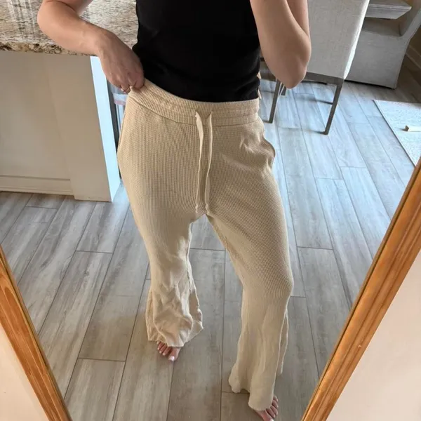 American-eagle-outfitters Women's Cream and Tan Joggers-tracksuits - Image 2