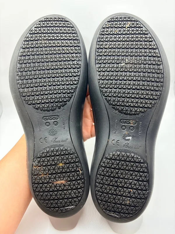 Crocs Kadee II Black Flats Slip On Comfort Casual Travel Work Lightweight Women 10 - Image 8