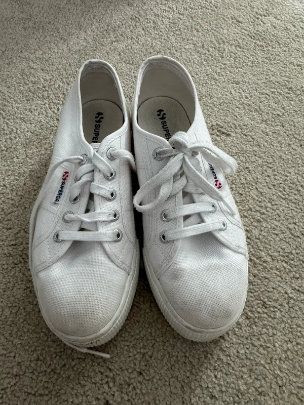Superga White Sneakers Classic Canvas - Image 3