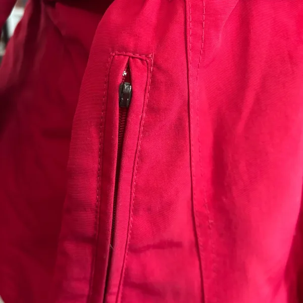 The North Face VTG y2k 800 Fill Down Snorkel Parka Sz XL?Red Faux Fur Belt - Image 11