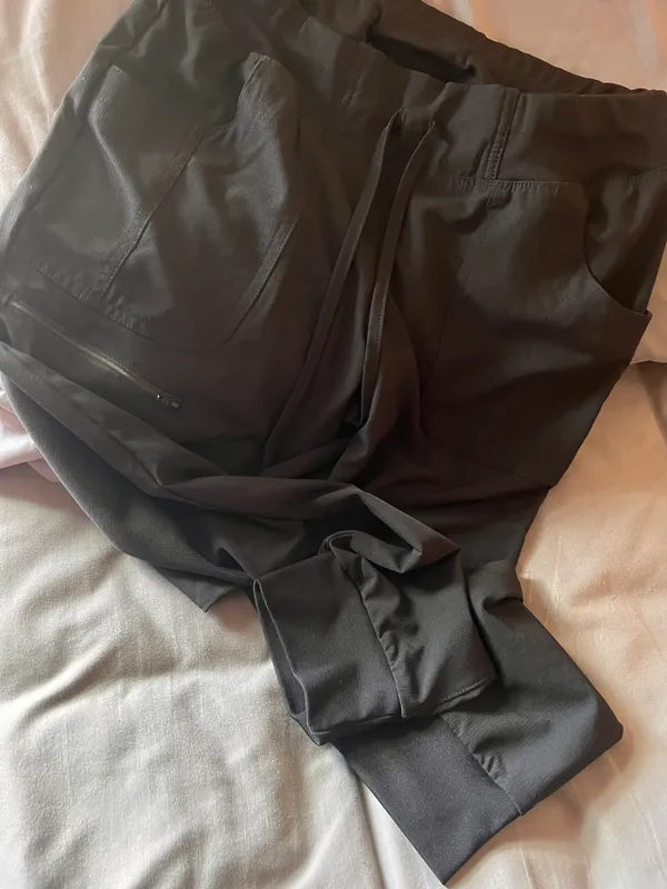 Scrub Jogger Pants Black - Image 2