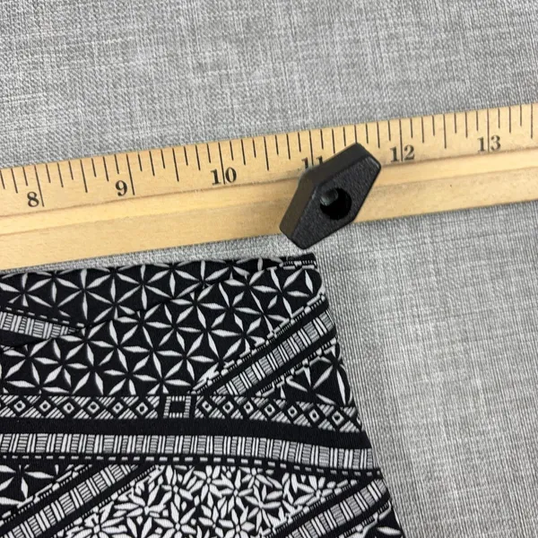 Lululemon Leggings Womens 4 Black Floral Geometric High Rise Ankle Yoga Pants - Image 8