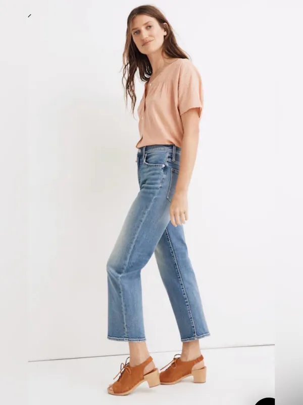 Madewell SLIM WIDE LEG Crop Jeans - Image 4