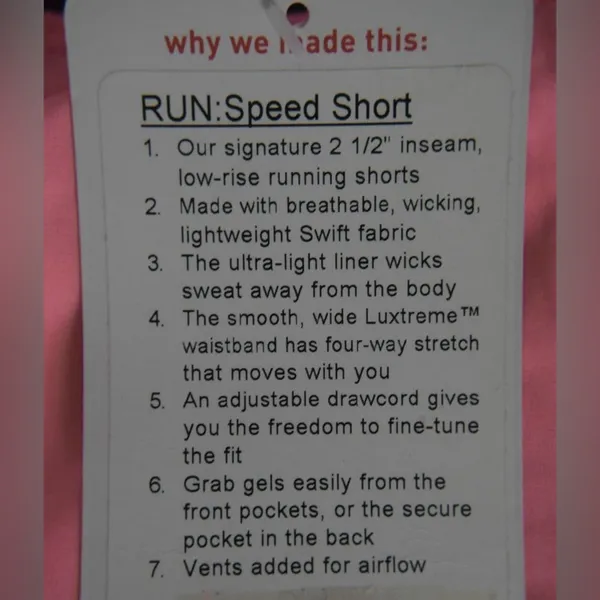 ၁၇Lululemon Run: Speed Short Pink Shell / Classic Stripe White Pink Shell / Blac - Image 9
