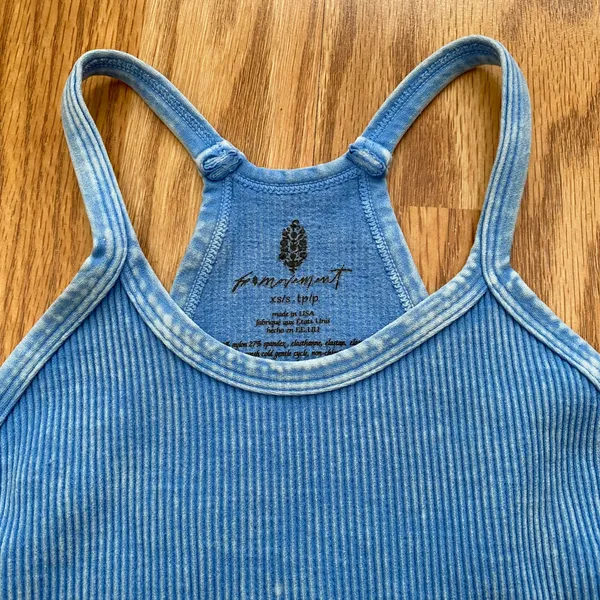 NEW Free People FP Movement Happiness Runs Crop Tank in Forget Me Not - XS/S - Image 4