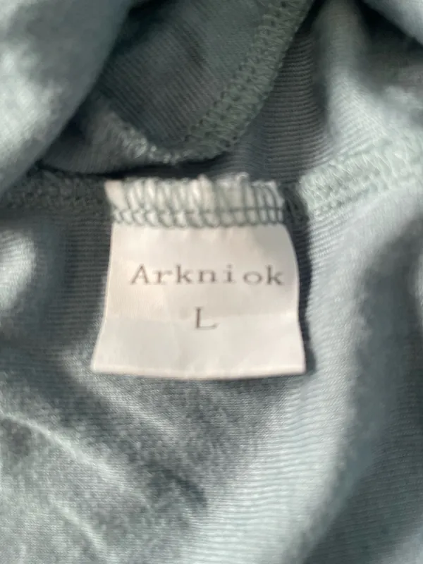 Arknoik Romper Jumpsuit Sleeveless Loose Fit Adj Straps Pockets Size L - Image 5