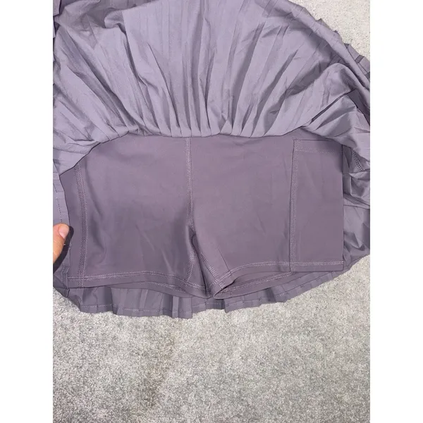 Quince Women Court Sport Pleated Tennis‎ Mini Skirt Moonlit Gray Xs - Image 6