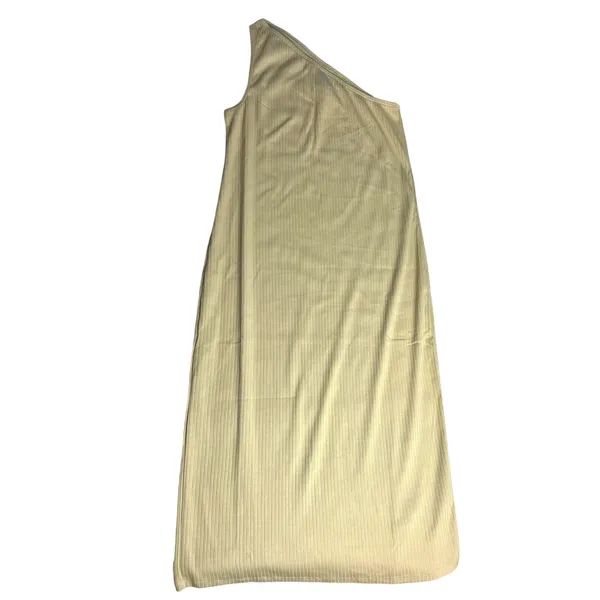 Gap Women's M Rib One-Shoulder Midi Dress‎ Tan Neutral Ribbed Casual - Image 2