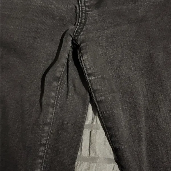 American Eagle Super Stretch Mid Rise Slim Straight Jeans Black Size 12 - Image 7