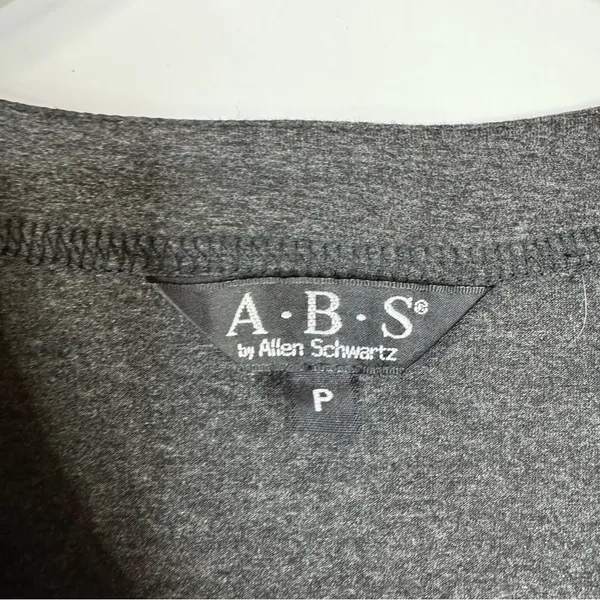ABS by Allen Schwartz Front Zip Long‎ Sleeve Top Size Small Petite - Image 3