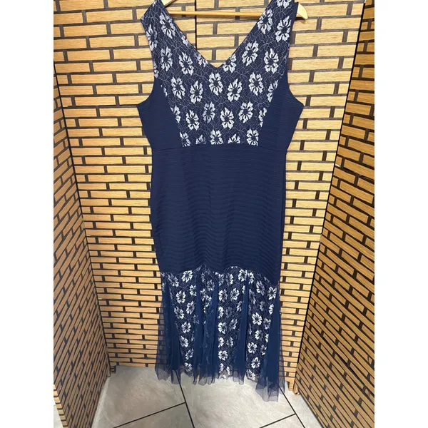 Blue Lace Maxi Dress Size‎ 2X - Image 2