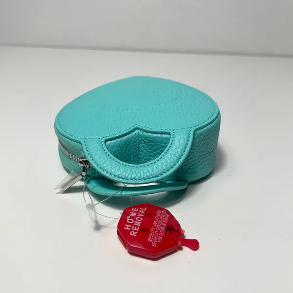 Tiffany & Co. Return To Tiffany Heart Shaped Leather Mini Bag Coin Purse Case - Image 9