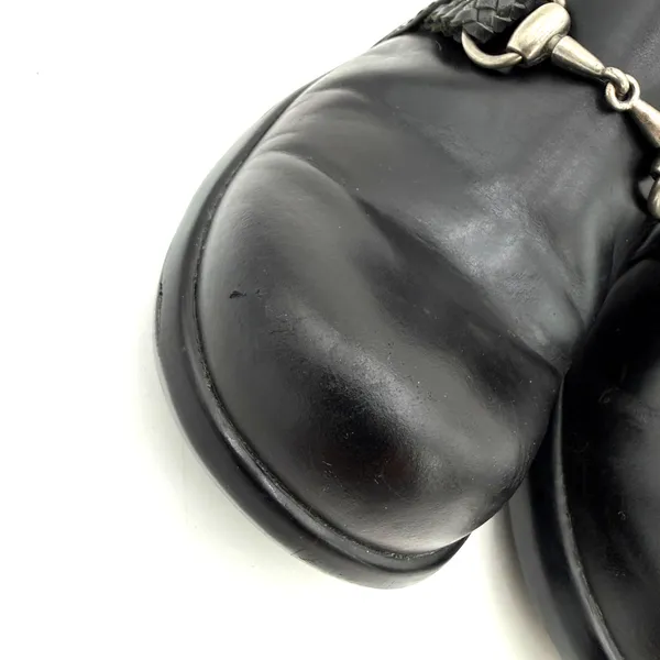 Ariat Women's Black Mar Leather Horse Bit Slip On Clogs Shoes Size 6.5 - Image 3