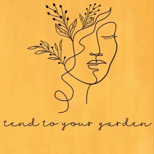 -807 "Tend to your garden" long sleeve Bohemian sweatshirt pullover yellow Large - Image 2