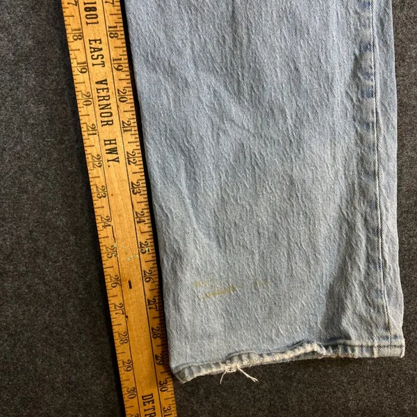 Abercrombie & Fitch The Baggy Low Rise Jeans Light Wash Size 26 2R 29x30 - Image 7