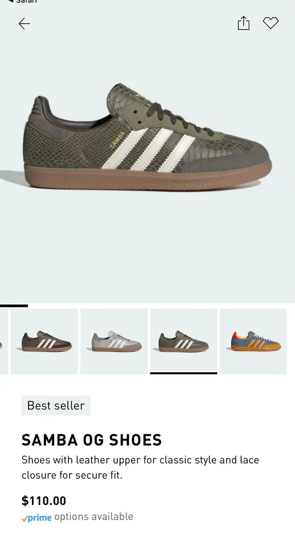 Adidas Samba OG size 7.5W/6.5M - Image 6