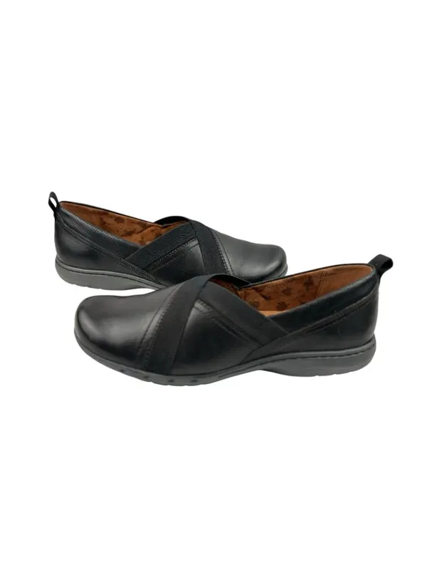 -Cobb Hill by Rockport Penfield Envelope Slip On Black Leather Comfort Shoe 9W - Image 8