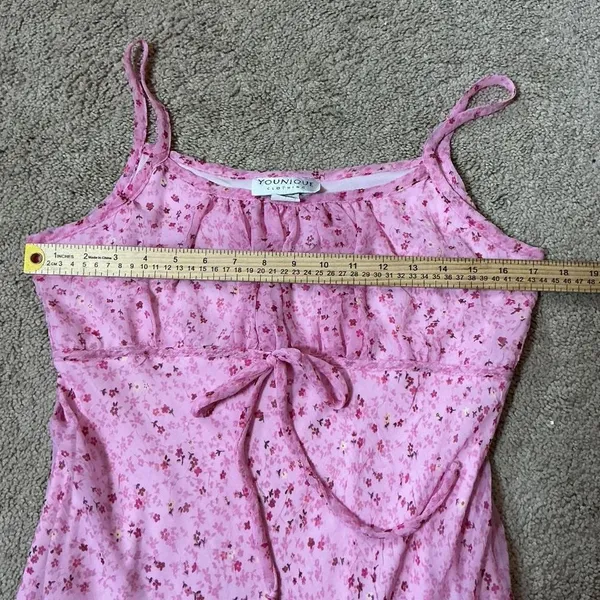 Younique Clothing Pastel Pink Floral Spaghetti‎ Strap Dress Coquette - Image 5