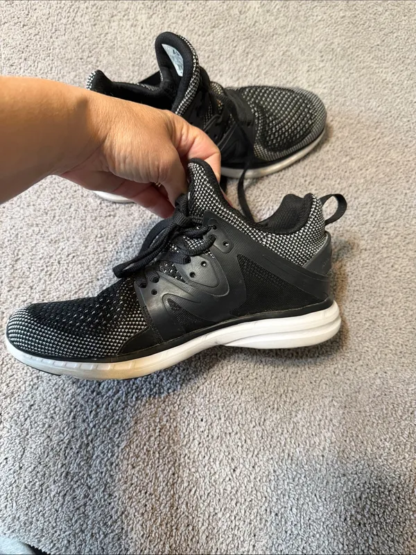 APL Black & White Knit High-Top Sneakers - Sporty Knit Design - Image 5