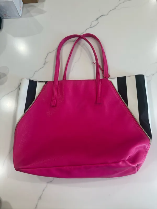 Juicy Couture Pink Tote Bag - Striped Accent cute Y2K feminine trendy gift - Image 4