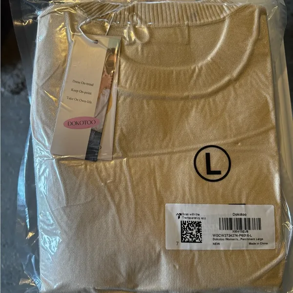 Short sleeve sweater Yellow Size L - Image 3