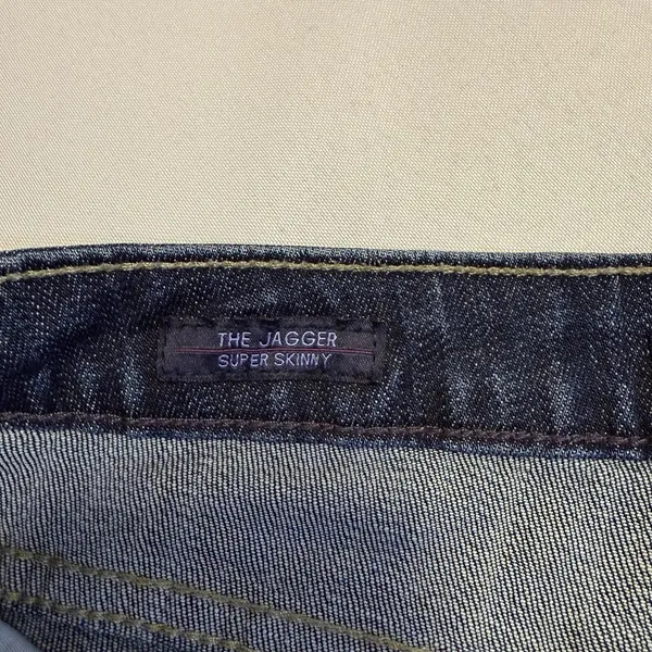 Vigoss Jagger Super‎ Skinny Med Rise Distressed Jeans Women 28 Trendy Dark Wash - Image 9