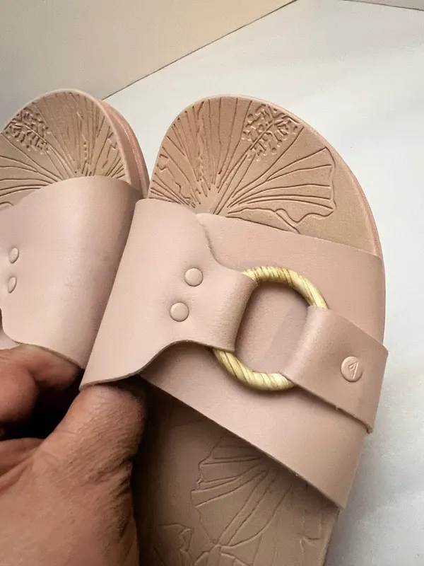 Reef Vista Cruz Light Blush Pink Slide Sandals Size 9 Cushioned Comfort Beach - Image 7