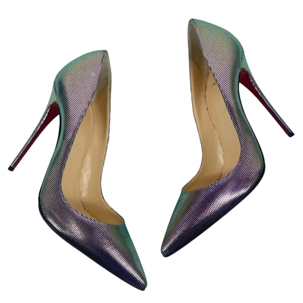 Christian Louboutin Tissu Scarabe So Kate 120 Pump Digitale Size 39 - Image 6