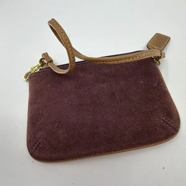 Coach Purple Suede Leather Wristlet - Image 4