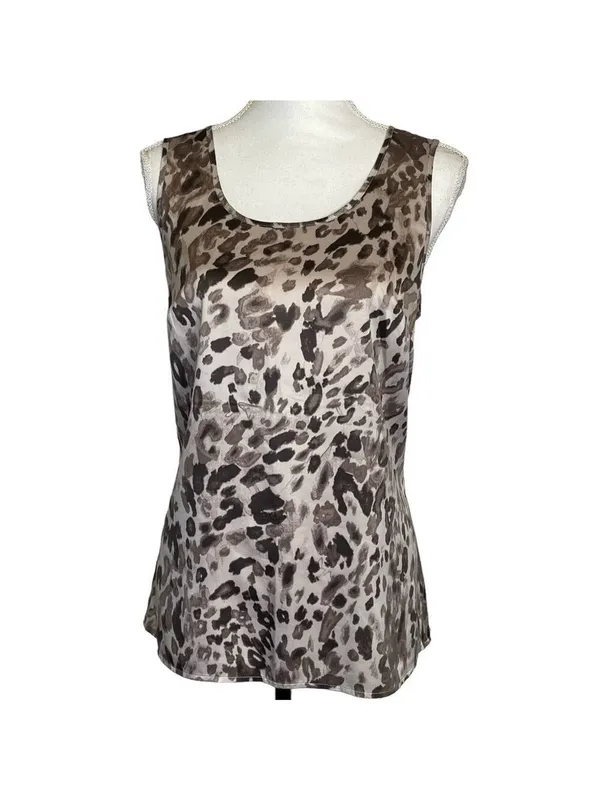 Ann Taylor Loft blouse leopard print - Image 2