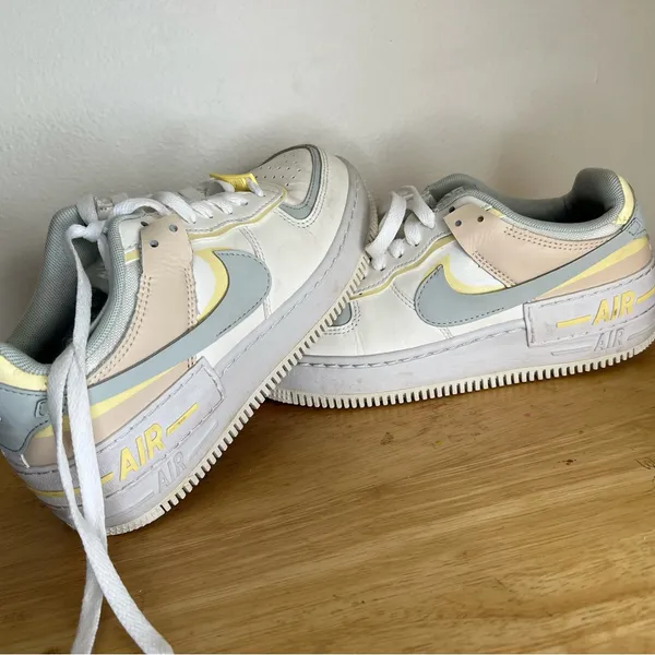 Nike Air Force 1 Shadow Pastel Sneakers - Women's‎ Size 6.5 US - Multi-Color - Image 9