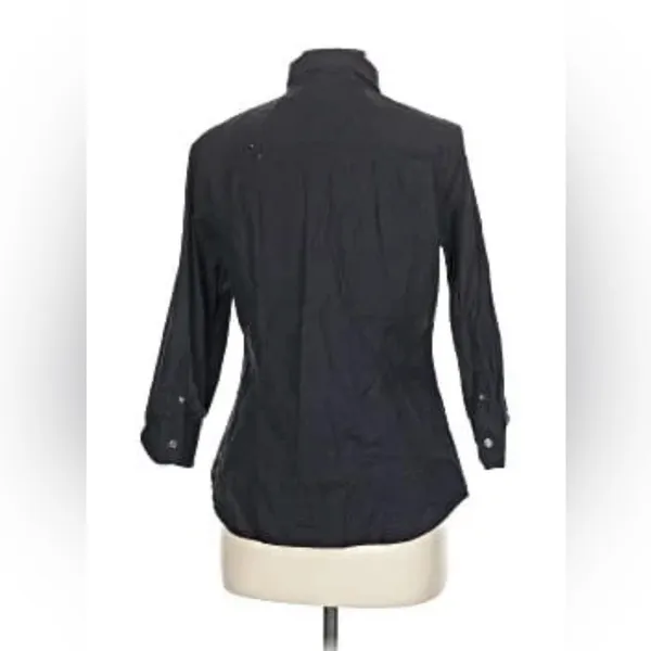 Haberdashery BY J Crew Tailored Black Dress Shirt - Image 3
