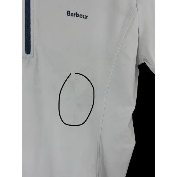 BARBOUR Rolex Equestrian Kentucky Shirt Medium Three Day Event 10 White Women's - Image 8