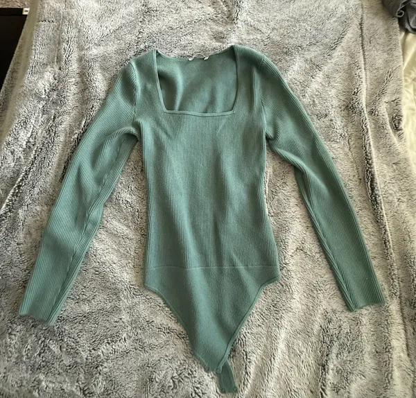 Abercrombie Bodysuit Ribbed Long Sleeve - Image 2