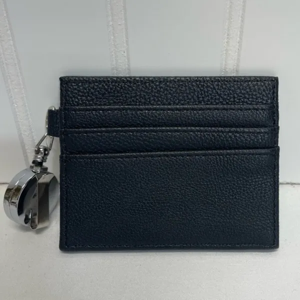Retractable ID Badge Holder Wallet Black Card Case Lanyard NEW - Image 5