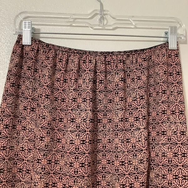 Rena‎ Rowan Whimsigoth Romantic Y2K Pink Black Floral A Line Fairy Skirt Medium - Image 2