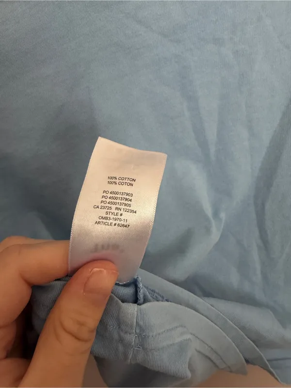 Aritzia TNA Laid Back Boxy Cropped T-shirt Light Blue XS - Image 6