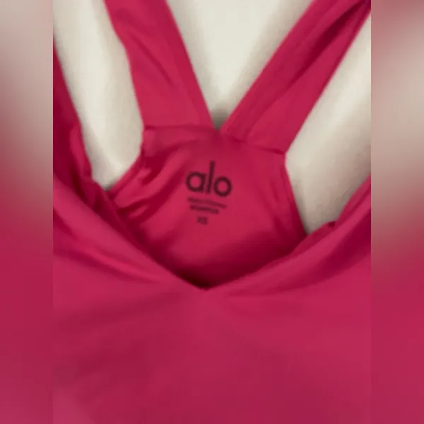 ALO Airbrush Real Bra Tank Top Pink Size XS - Image 6