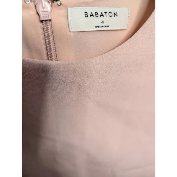 Aritzia Babaton Patricio soft pink mini dress size 4 - Image 6