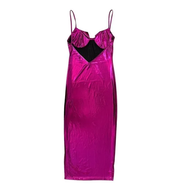 Miami Hot Pink Midi Dress‎ Pink Size M - Image 7